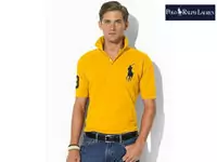 polo tee shirt 2013 short sleeve single or jaune